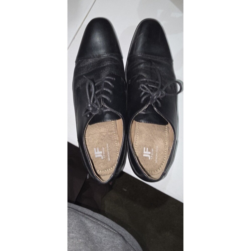 JF J.FERRAR DRESS SHOES JF BRODY BLK. SZ.9.5 Memory Foam